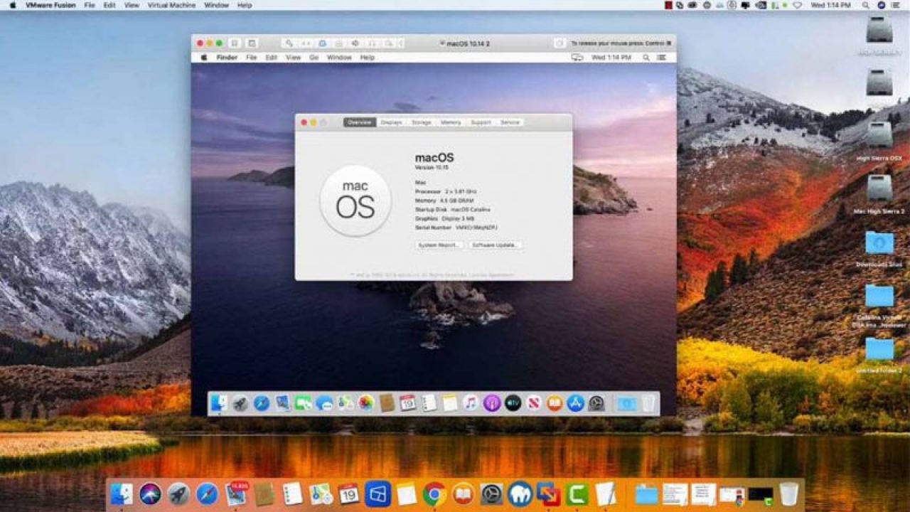 macos catalina vmware image