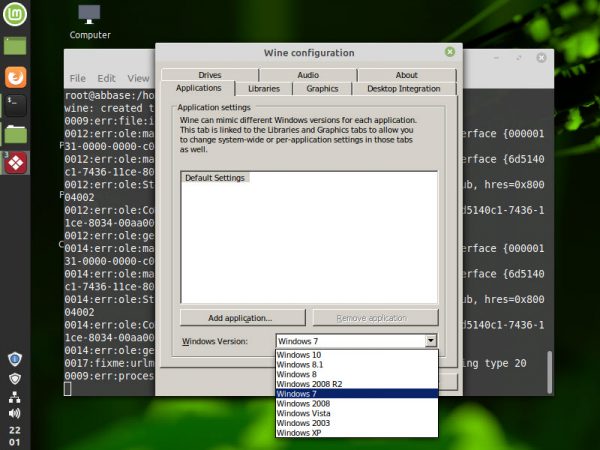 Install Windows software on Linux mint