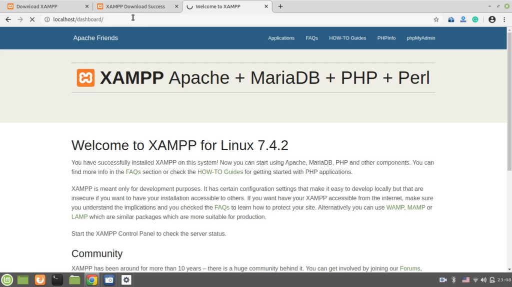 How to Install Xampp on Linux Mint Latest Version? INTOZOOM