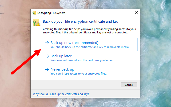 encrypt files on windows 10