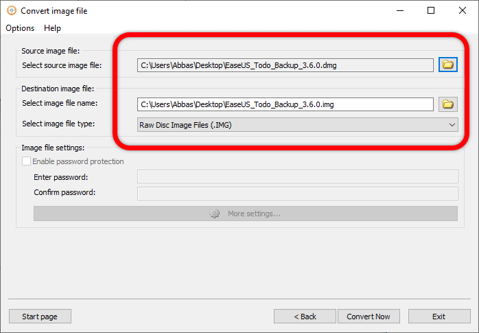 Convert DMG to ISO file