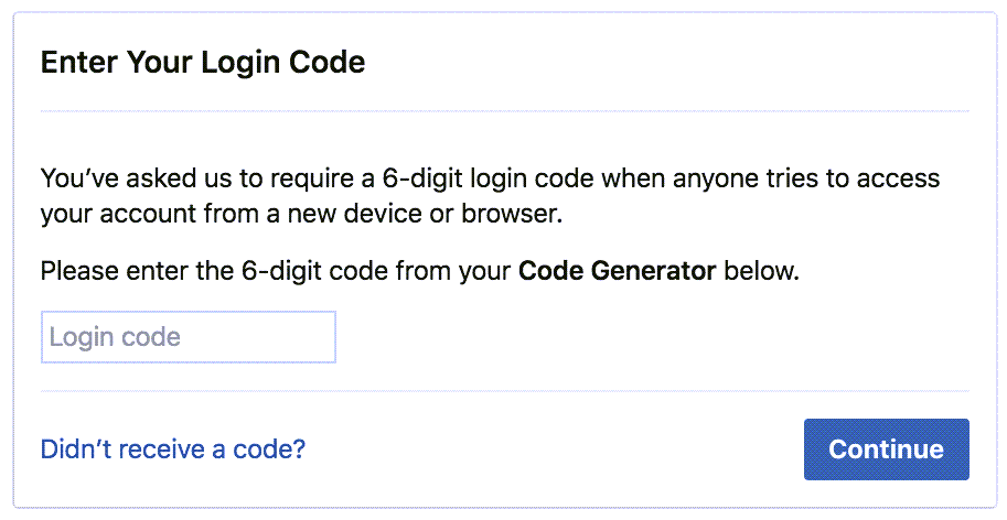 How to sign in to your Facebook using Code Generator?