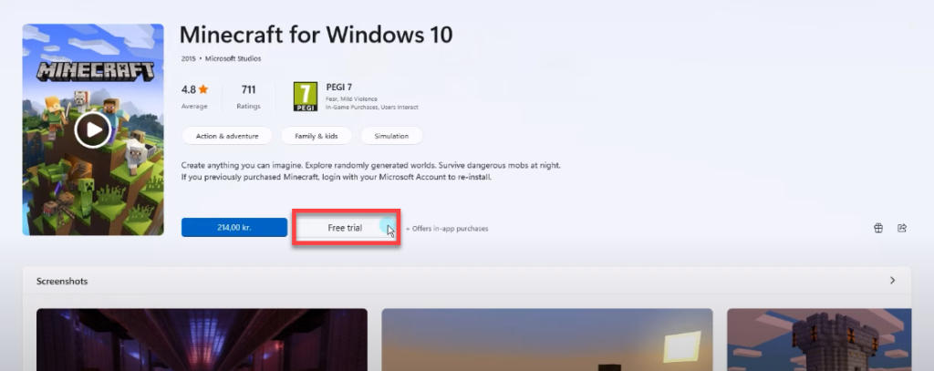 Download and Install Minecraft on Windows 11