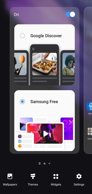 Replace Samsung Free with Google Feed