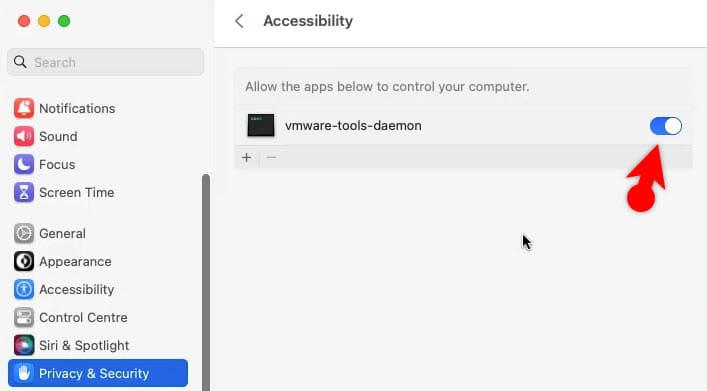 Enable drag and drop between macOS Ventura on VMWare and Windows host