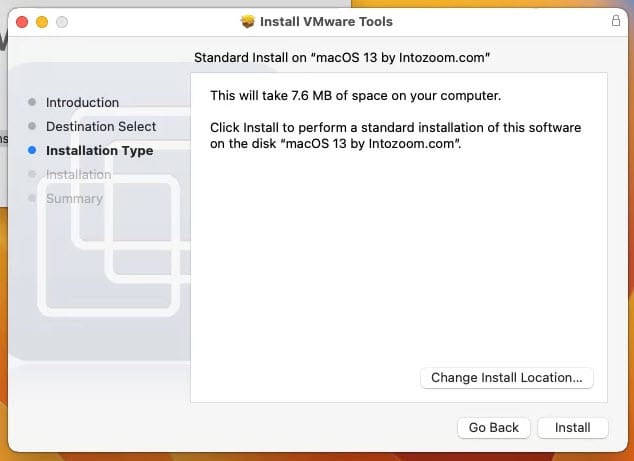 Install VMWare Tool on macOS Ventura