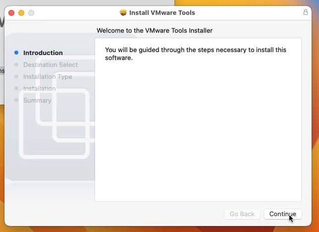 Install VMWare Tool on macOS Ventura